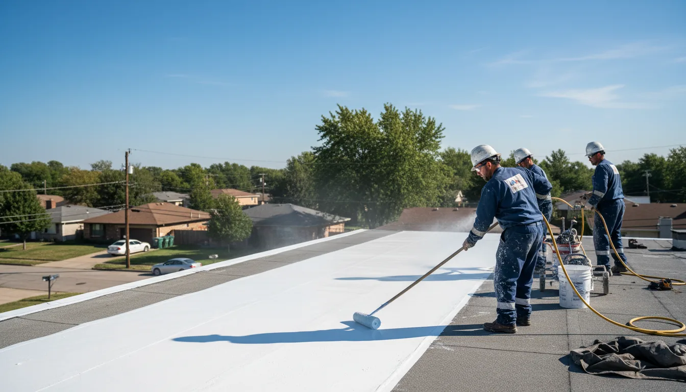Commercial roof coating in Brookfield, VT near me